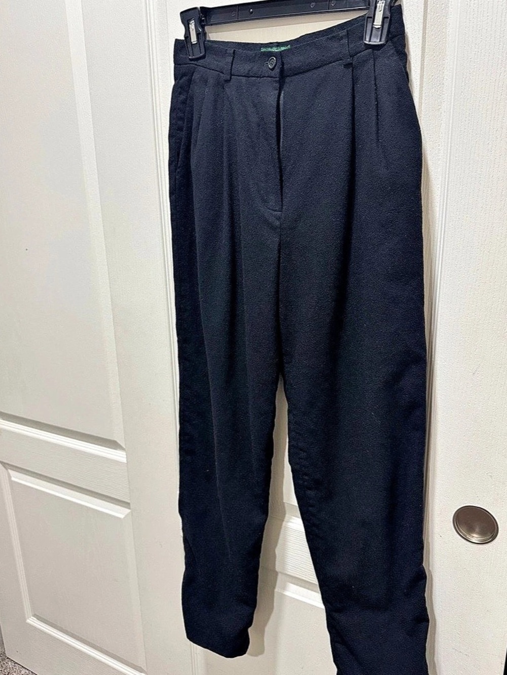 J.Crew Women’s Black 100% Merino Wool Pants Size 6P Petite